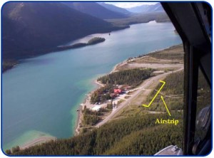 Short field landing strip in the Northern Rockies, BC.