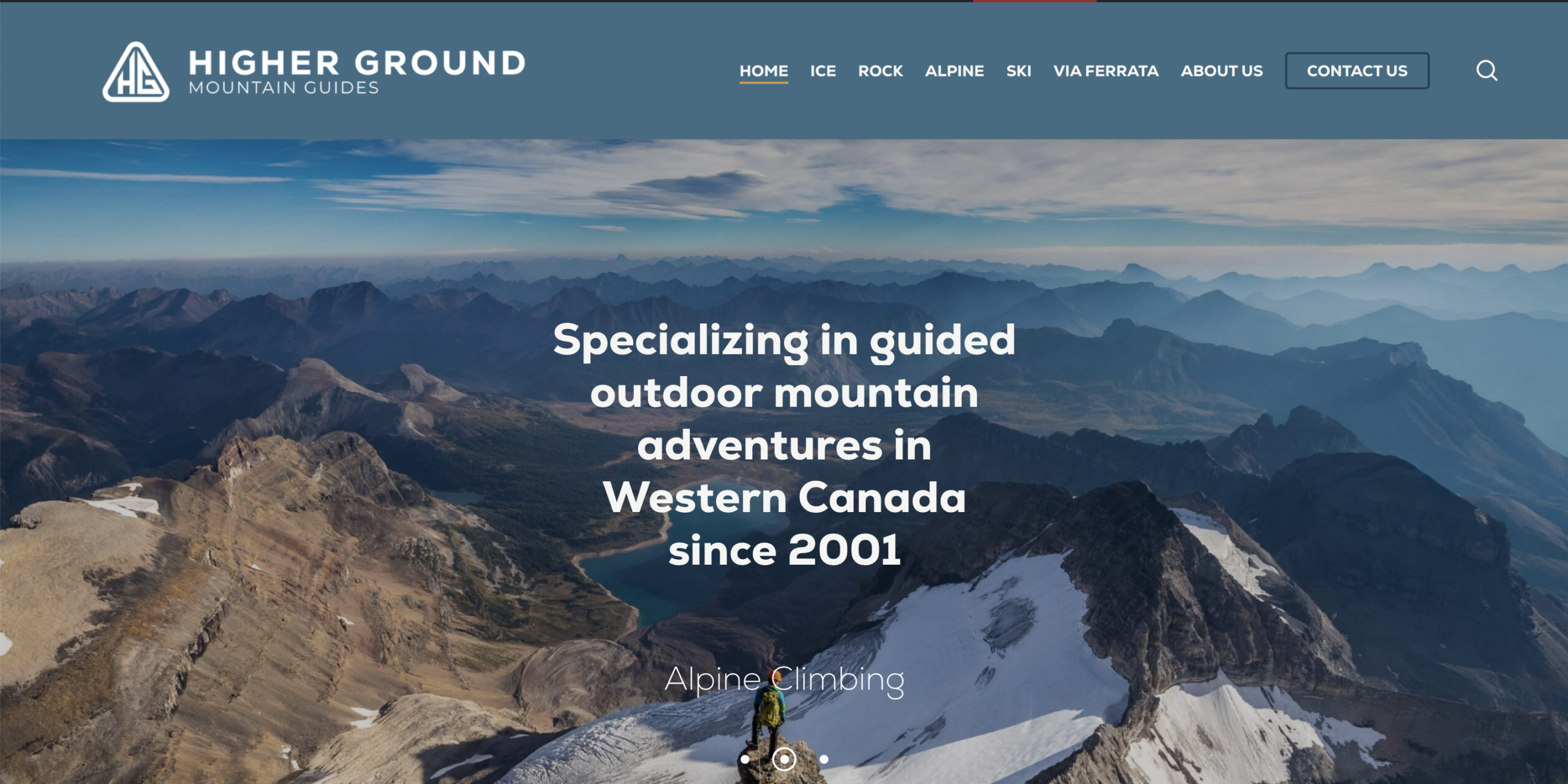 higher ground mountain guides website